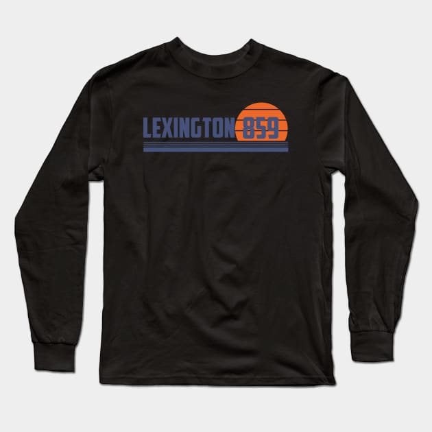 859 Lexington Kentucky Area Code Long Sleeve T-Shirt by Eureka Shirts